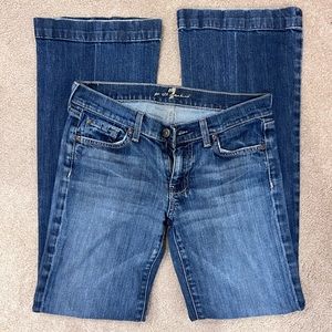 7 For All Mankind Dojo Flare Jeans Size 28x32